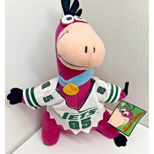 Vtge The Flintstones DINO New York Jets Plush‎ Team NFL 1994 Hanna Barbera w/tag